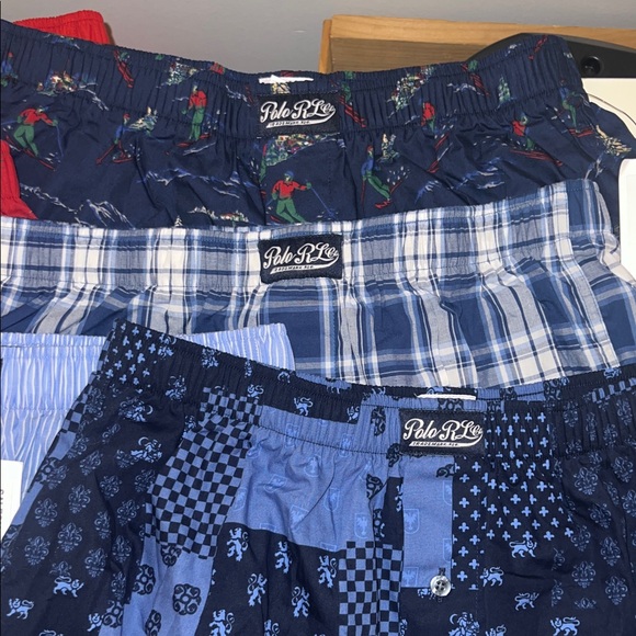 Polo Ralph Lauren Boy’s Boxer Shorts - Blue and Red Set - Picture 2 of 13